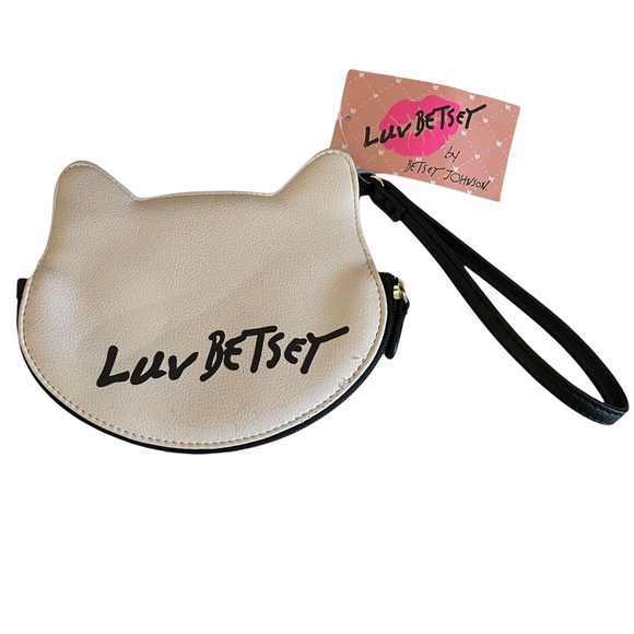 ❌ SOLD ❌ Luv Betsey Johnson Coin Purse Wristlet Kitty Leopard - Picture 2 of 6